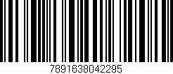 Código de barras (EAN, GTIN, SKU, ISBN): '7891638042295'