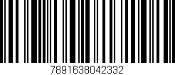 Código de barras (EAN, GTIN, SKU, ISBN): '7891638042332'