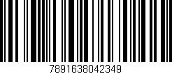 Código de barras (EAN, GTIN, SKU, ISBN): '7891638042349'