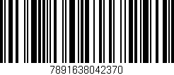 Código de barras (EAN, GTIN, SKU, ISBN): '7891638042370'