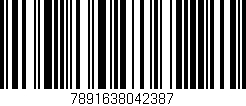 Código de barras (EAN, GTIN, SKU, ISBN): '7891638042387'