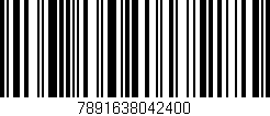 Código de barras (EAN, GTIN, SKU, ISBN): '7891638042400'