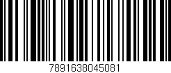 Código de barras (EAN, GTIN, SKU, ISBN): '7891638045081'