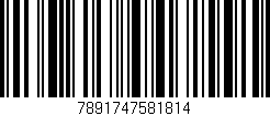 Código de barras (EAN, GTIN, SKU, ISBN): '7891747581814'