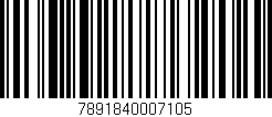 Código de barras (EAN, GTIN, SKU, ISBN): '7891840007105'