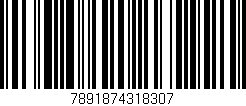 Código de barras (EAN, GTIN, SKU, ISBN): '7891874318307'