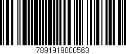 Código de barras (EAN, GTIN, SKU, ISBN): '7891919000563'