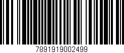Código de barras (EAN, GTIN, SKU, ISBN): '7891919002499'
