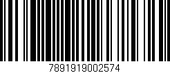 Código de barras (EAN, GTIN, SKU, ISBN): '7891919002574'