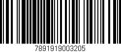 Código de barras (EAN, GTIN, SKU, ISBN): '7891919003205'