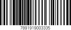 Código de barras (EAN, GTIN, SKU, ISBN): '7891919003335'