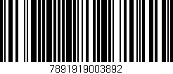 Código de barras (EAN, GTIN, SKU, ISBN): '7891919003892'