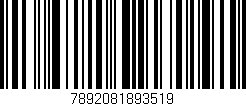 Código de barras (EAN, GTIN, SKU, ISBN): '7892081893519'