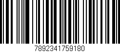 Código de barras (EAN, GTIN, SKU, ISBN): '7892341759180'
