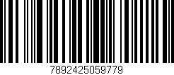 Código de barras (EAN, GTIN, SKU, ISBN): '7892425059779'