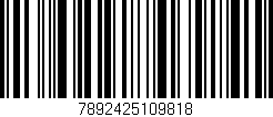 Código de barras (EAN, GTIN, SKU, ISBN): '7892425109818'
