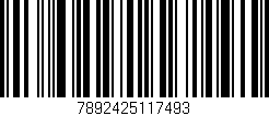 Código de barras (EAN, GTIN, SKU, ISBN): '7892425117493'