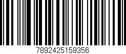 Código de barras (EAN, GTIN, SKU, ISBN): '7892425159356'