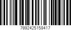 Código de barras (EAN, GTIN, SKU, ISBN): '7892425159417'