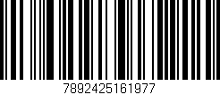Código de barras (EAN, GTIN, SKU, ISBN): '7892425161977'