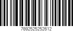 Código de barras (EAN, GTIN, SKU, ISBN): '7892525252612'