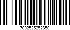 Código de barras (EAN, GTIN, SKU, ISBN): '7892525252650'