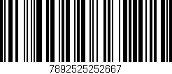 Código de barras (EAN, GTIN, SKU, ISBN): '7892525252667'