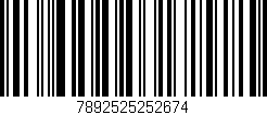 Código de barras (EAN, GTIN, SKU, ISBN): '7892525252674'