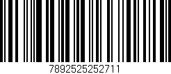 Código de barras (EAN, GTIN, SKU, ISBN): '7892525252711'