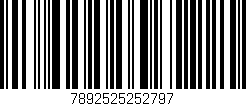Código de barras (EAN, GTIN, SKU, ISBN): '7892525252797'