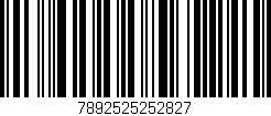 Código de barras (EAN, GTIN, SKU, ISBN): '7892525252827'