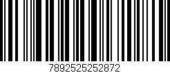 Código de barras (EAN, GTIN, SKU, ISBN): '7892525252872'