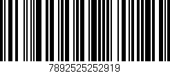 Código de barras (EAN, GTIN, SKU, ISBN): '7892525252919'