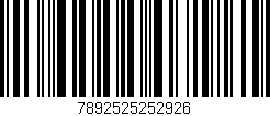 Código de barras (EAN, GTIN, SKU, ISBN): '7892525252926'