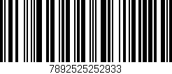 Código de barras (EAN, GTIN, SKU, ISBN): '7892525252933'