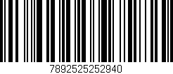 Código de barras (EAN, GTIN, SKU, ISBN): '7892525252940'