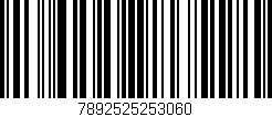 Código de barras (EAN, GTIN, SKU, ISBN): '7892525253060'