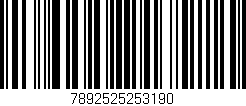Código de barras (EAN, GTIN, SKU, ISBN): '7892525253190'