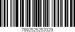 Código de barras (EAN, GTIN, SKU, ISBN): '7892525253329'