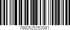 Código de barras (EAN, GTIN, SKU, ISBN): '7892525253381'