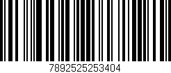 Código de barras (EAN, GTIN, SKU, ISBN): '7892525253404'