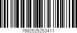 Código de barras (EAN, GTIN, SKU, ISBN): '7892525253411'
