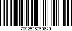 Código de barras (EAN, GTIN, SKU, ISBN): '7892525253640'