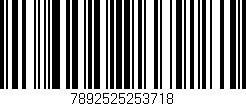 Código de barras (EAN, GTIN, SKU, ISBN): '7892525253718'
