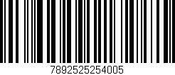 Código de barras (EAN, GTIN, SKU, ISBN): '7892525254005'