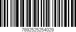Código de barras (EAN, GTIN, SKU, ISBN): '7892525254029'