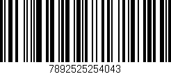 Código de barras (EAN, GTIN, SKU, ISBN): '7892525254043'