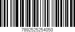 Código de barras (EAN, GTIN, SKU, ISBN): '7892525254050'
