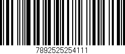 Código de barras (EAN, GTIN, SKU, ISBN): '7892525254111'