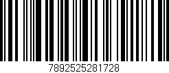 Código de barras (EAN, GTIN, SKU, ISBN): '7892525281728'